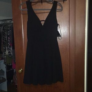 NWT SZ 7 black cocktail dress